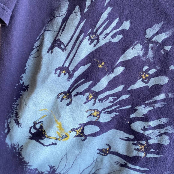 Threadless Navy blue t-shirt titled "Zombie Shadows" - Picture 4 of 4